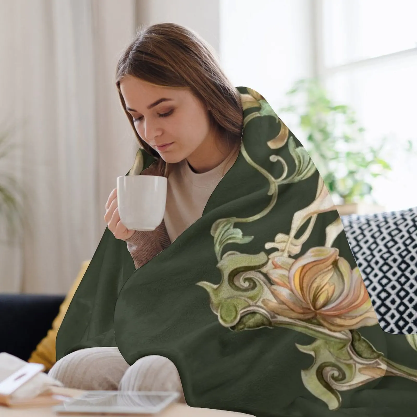 Последний Единорог - Цветочный Сад Плед Детские Свободные Лохматые Одеяла