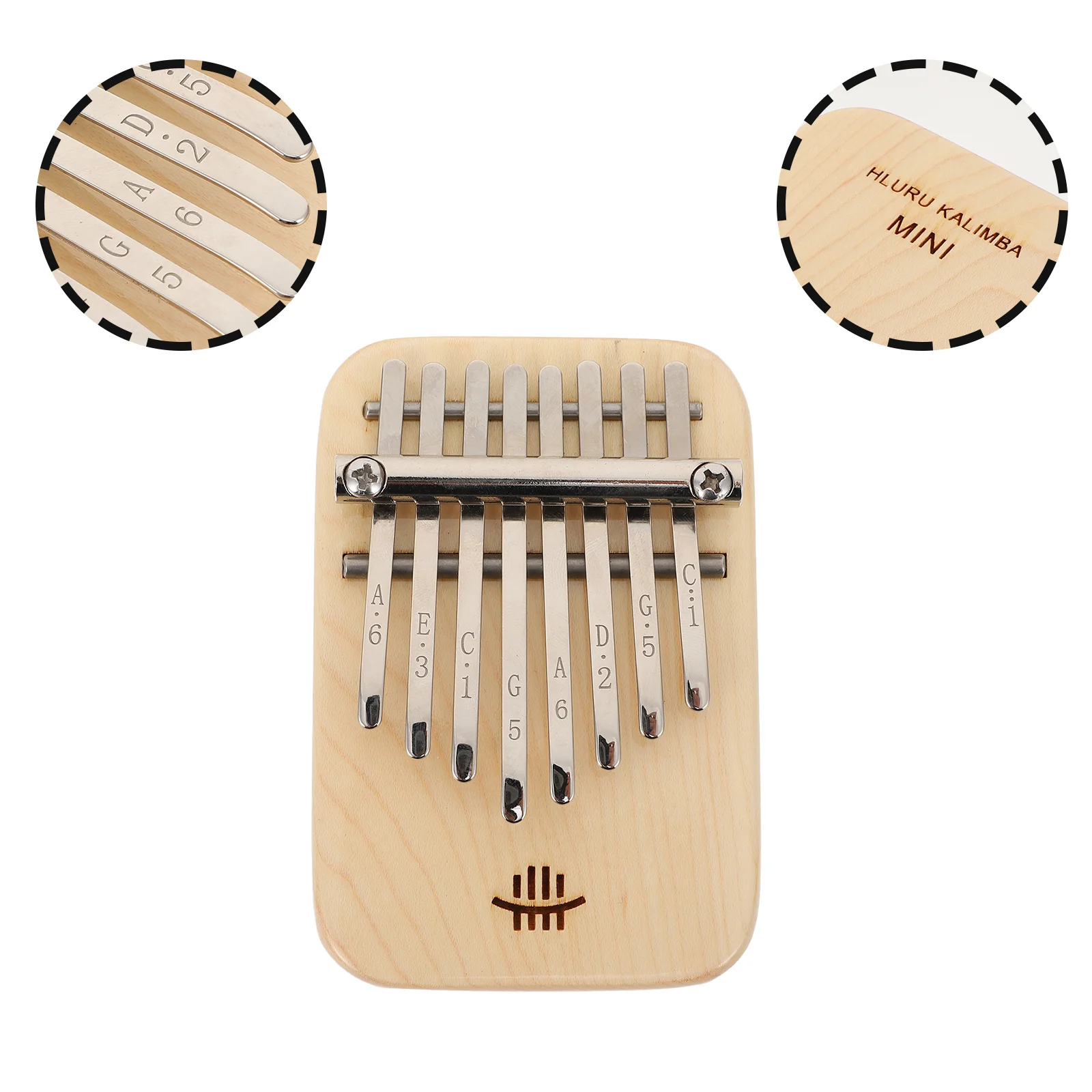 

Портативное пианино Kalimba для начинающих пианино Kalimba для пальцев пианино Kalimba (деревянный цвет)
