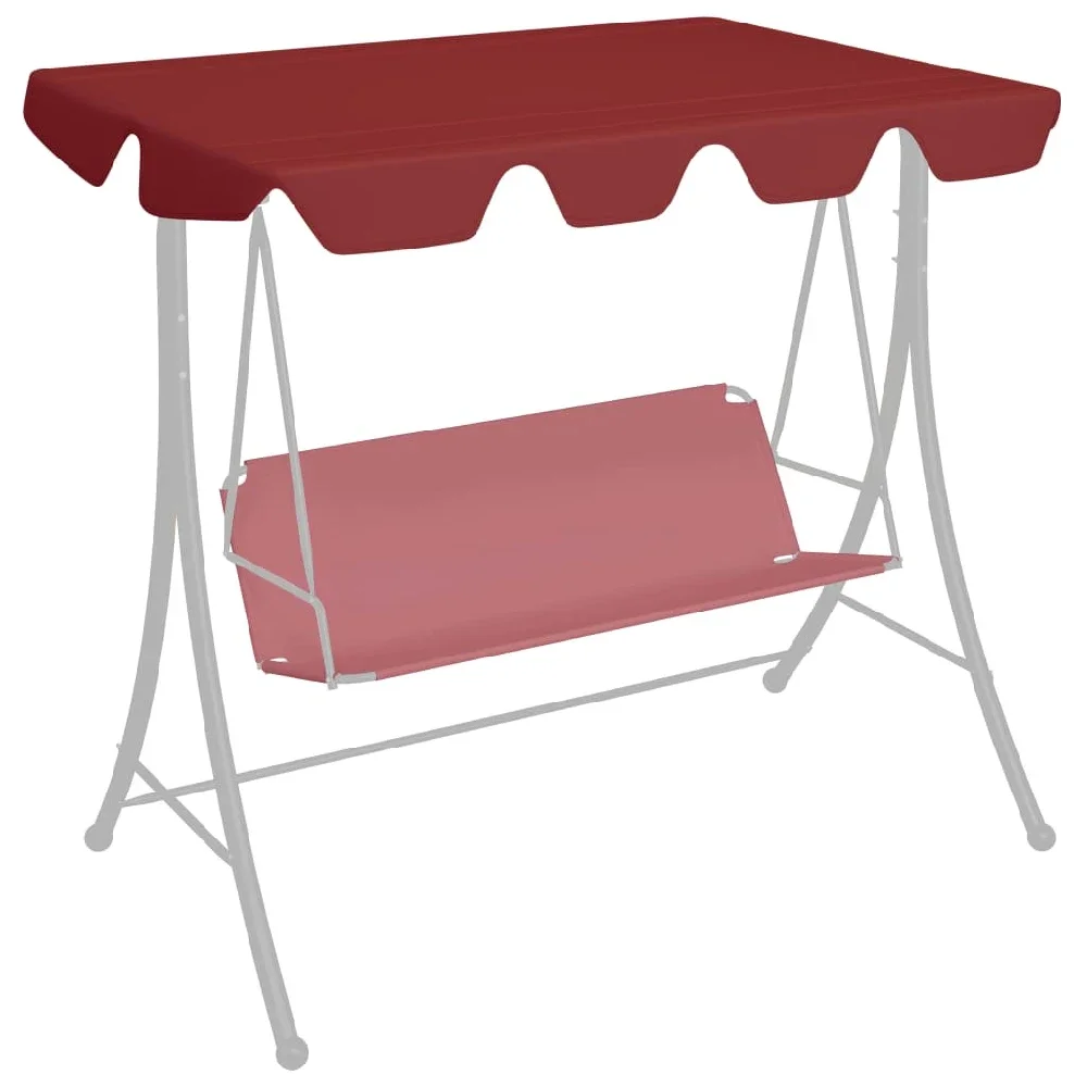

Replacement Canopy for Garden Swing Wine Red 89"x73.2" 270 g/m2