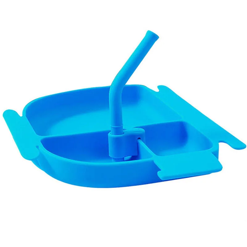 

Детские чаши пластин ложки силикон для кормления, на присоске Еда посуда без добавления бисфенола А Non-Slip Детские блюда Еда кормушки для дет...