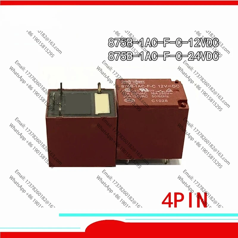 10 шт.лот, 1100% оригинальное новое реле 875B-1AC-F-C-12VDC 875B-1AC-F-C-24VDC 875B-1AC-F-C 12VDC 875B 1AC F C 24 В 12 В 4 контакта 17 А (art.: 3920d09f39ccc) - 3920d09f39ccc