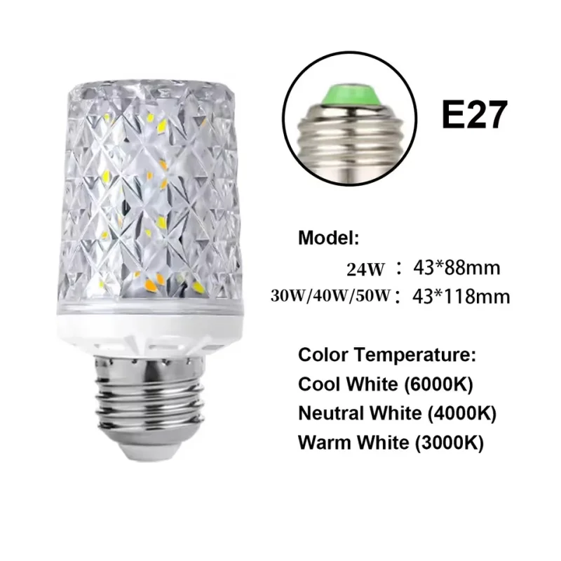 

Светодиодная лампа THEBSE E14/E27 24/30/40/50 Вт