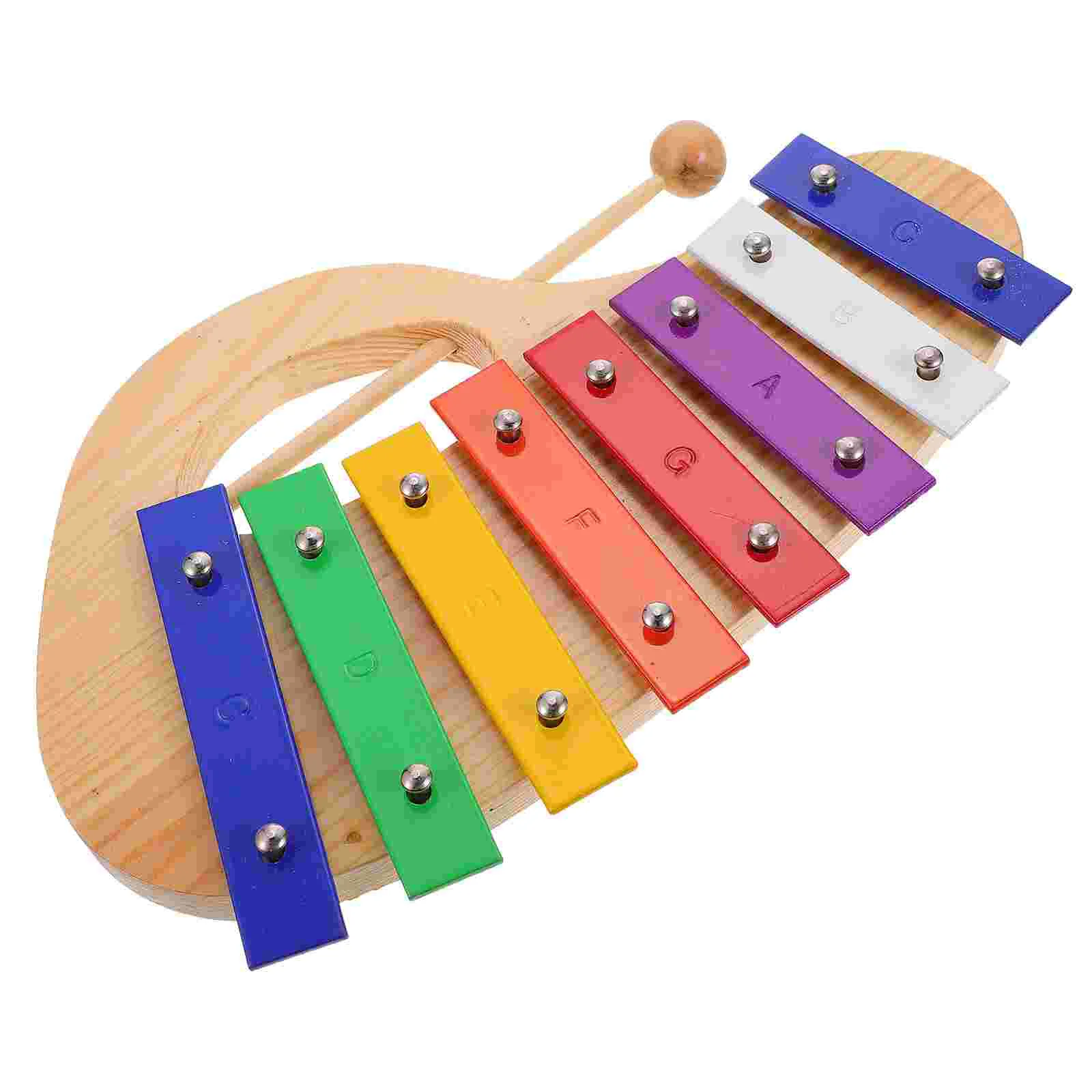 

Wooden Toys Octave Children Percussion Instrument Early Educational Music Knocking Piano Hand Xylophone