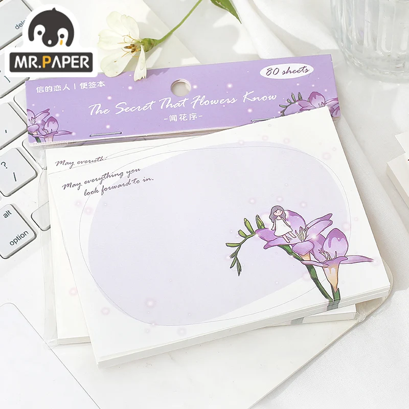 Mr Paper 4 вида конструкций Lover Flower Know Series блокнот для заметок креативное руководство