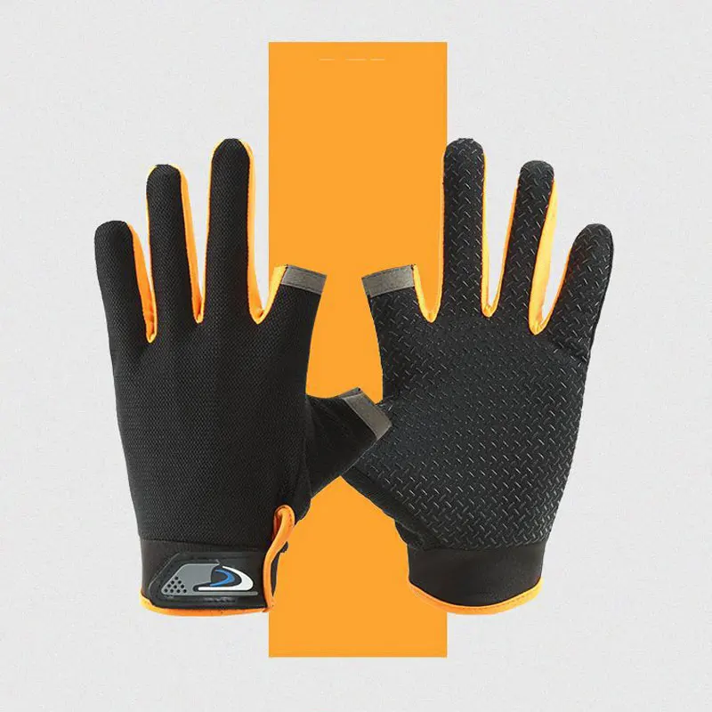 AS Рыболовные перчатки Водонепроницаемые дышащие спортивные с двумя пальцами