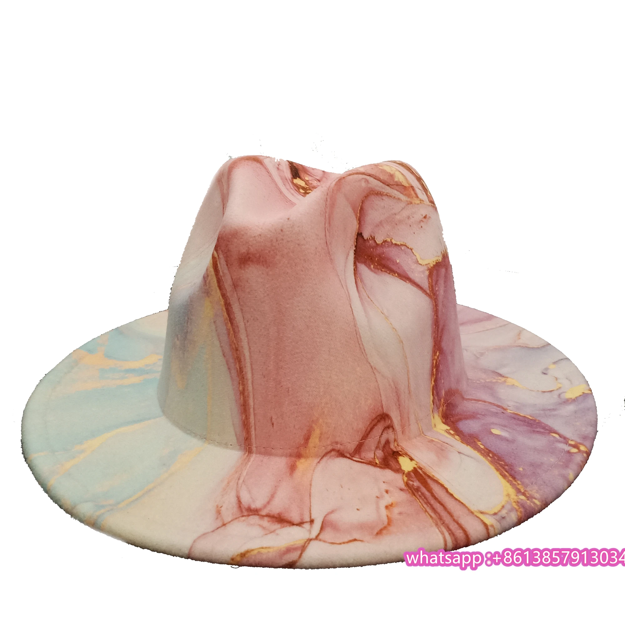 Головные уборы шляпы окрашенные в галстук fedoras для женщин и мужчин Весенняя