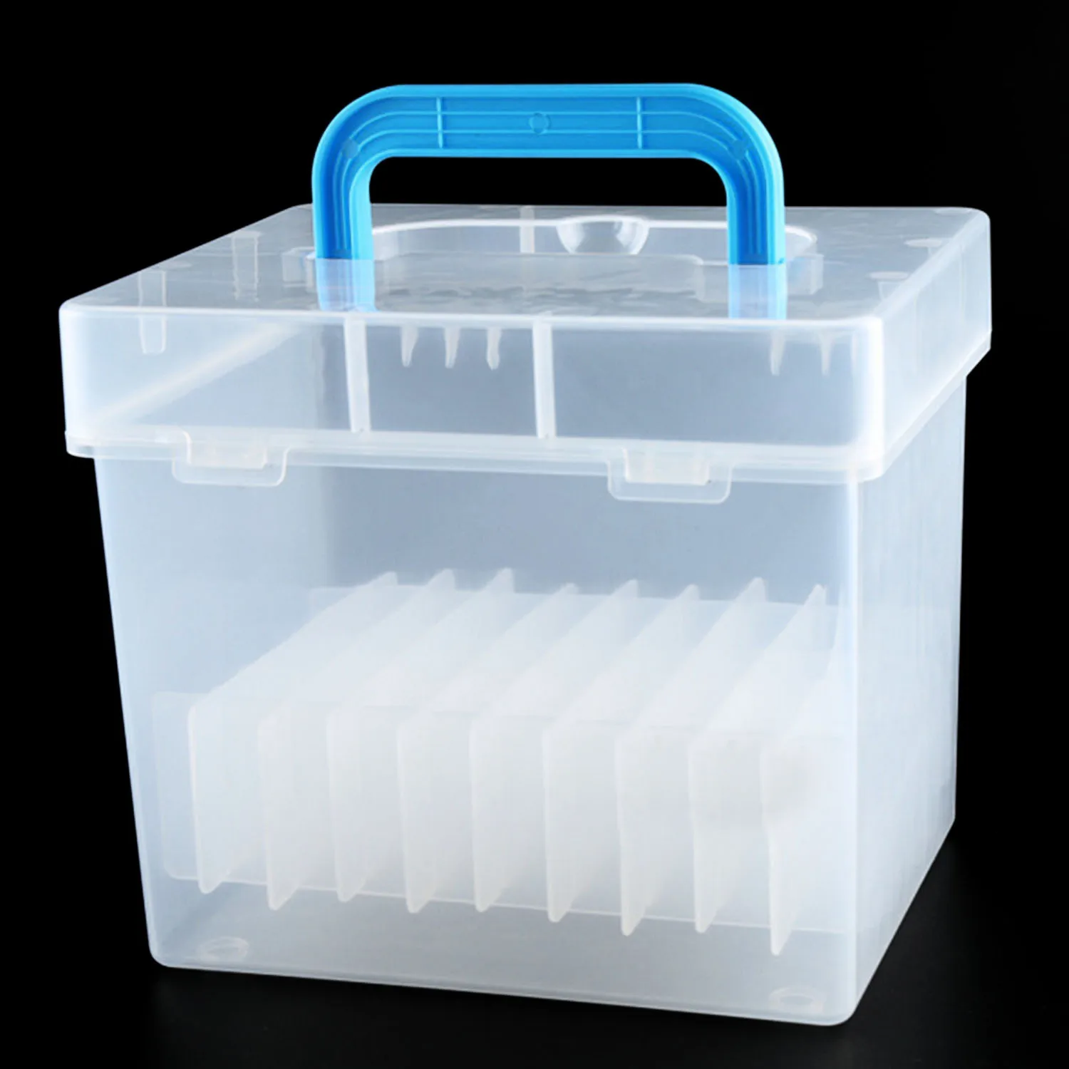 

Transparent 60/80-Slots Portable Waterproof Moistureproof Markers Pens Storage Box Case for Mark Pens Home office Desk Organizer