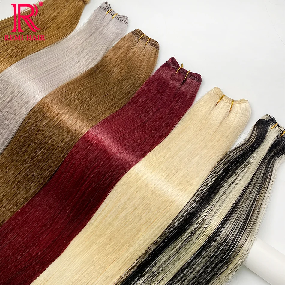 REMI 100% натуральные человеческие волосы для наращивания женщин Переплетенные