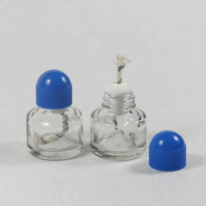 

25ML Alcohol Burner Lamp Glass Chemistry Lab Educational Supplies 6.2cm*4.2cm Without Wick