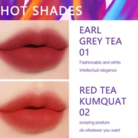 6 colors lightweight lip glaze matte velvet lip gloss waterproof long lasting liquid lipstick cosmetic gift non stick cup