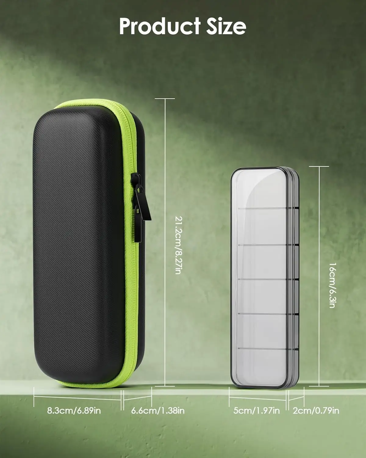 Жесткий дорожный чехол Yinke с насадками для хранения гибридного электрического