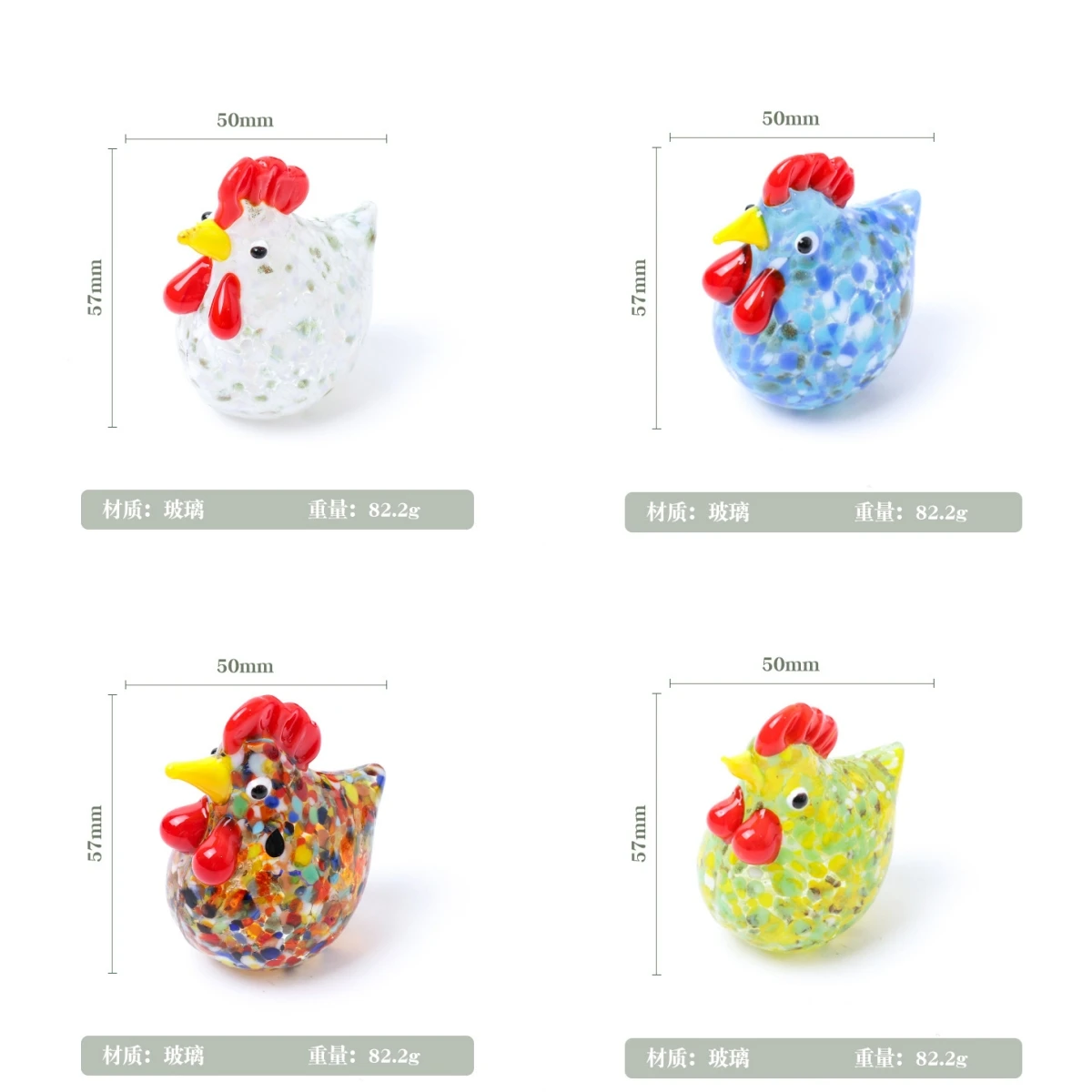 Случайные 1 шт. мини-стеклянные цыпленок пасхальное украшение бонсай стеклянные