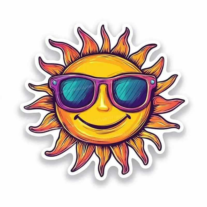 

Настенная наклейка Солнце с солнцезащитными очками S413