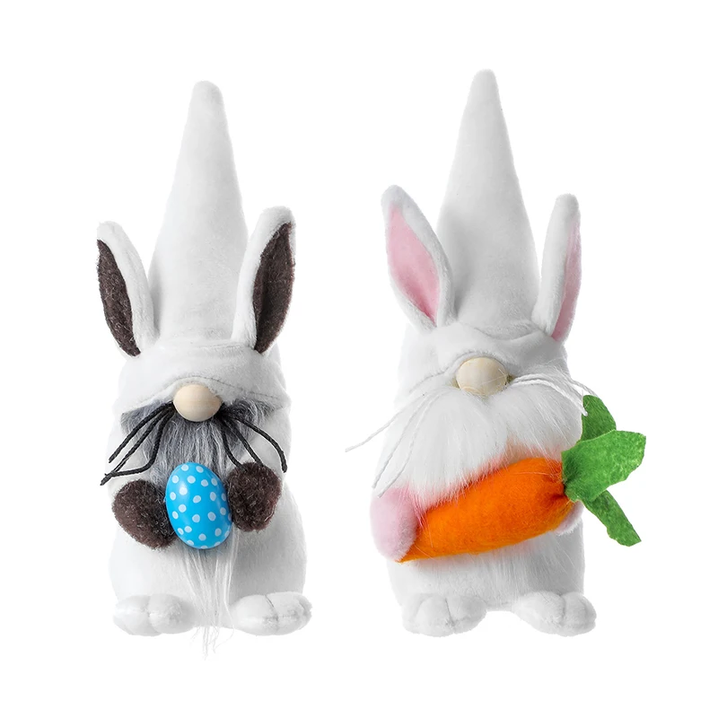 

Пасхальные гномы Декор Банни карликовая безлицевая кукла плюшевые скандинавские шведские эльфы подарок настольные украшения подарки Вече...
