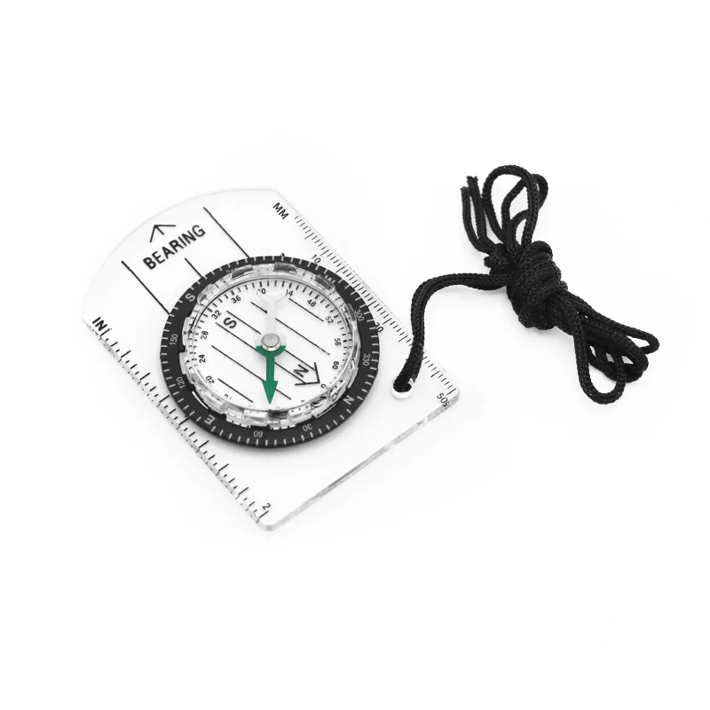 

Outdoor Survival Camping Gadgets Tactical Accessory Equipment Multifunctional Compass Map Scale Ruler Compass