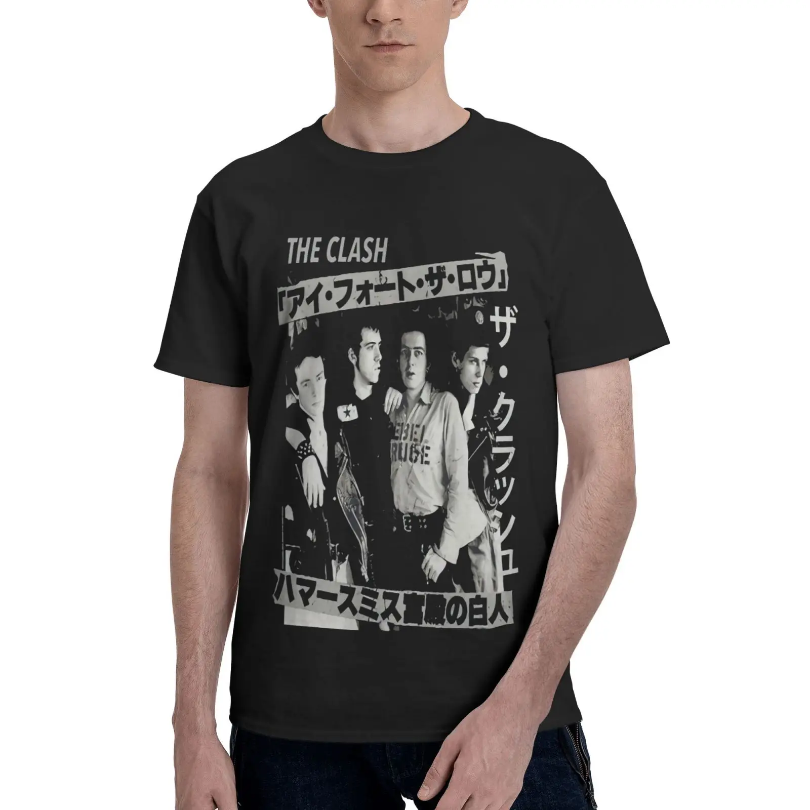 

The Clash Kanji 2018 Official Joe Men T-Shirt Oversized T-Shirt Vintage Clothes Men Tshirts For Men Tshirt Anime Clothes Manga
