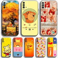 cartoon winnie the pooh for xiaomi redmi 10 9 9t 9a 9c phone case for redmi note 10 10s 10t 9 9s 9t 5g case carcasa