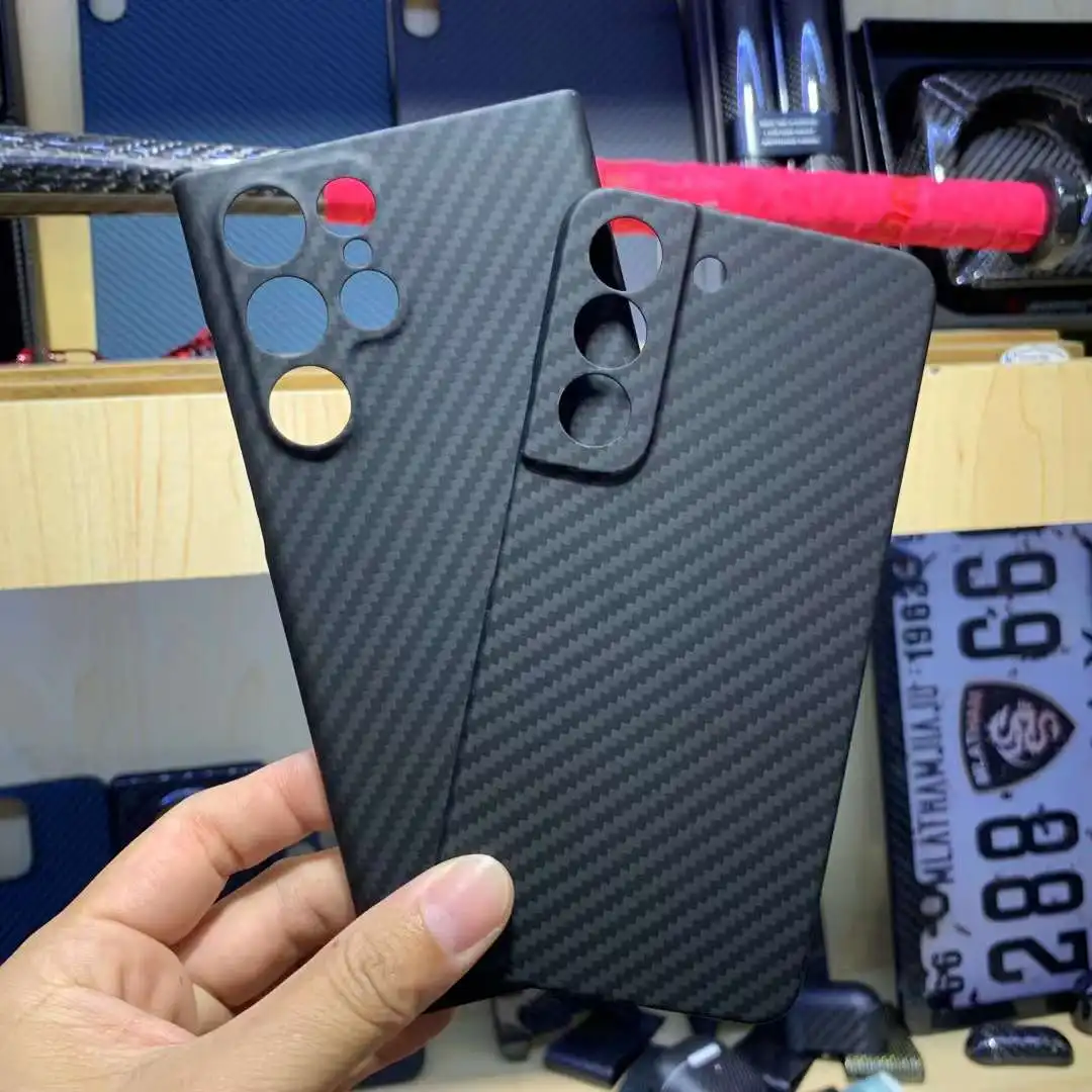 

Aramid Fiber Case for Samsung S22 Ultra Carbon Fiber Cover Super thin light Business Samsung S22 Plus Cover Shell