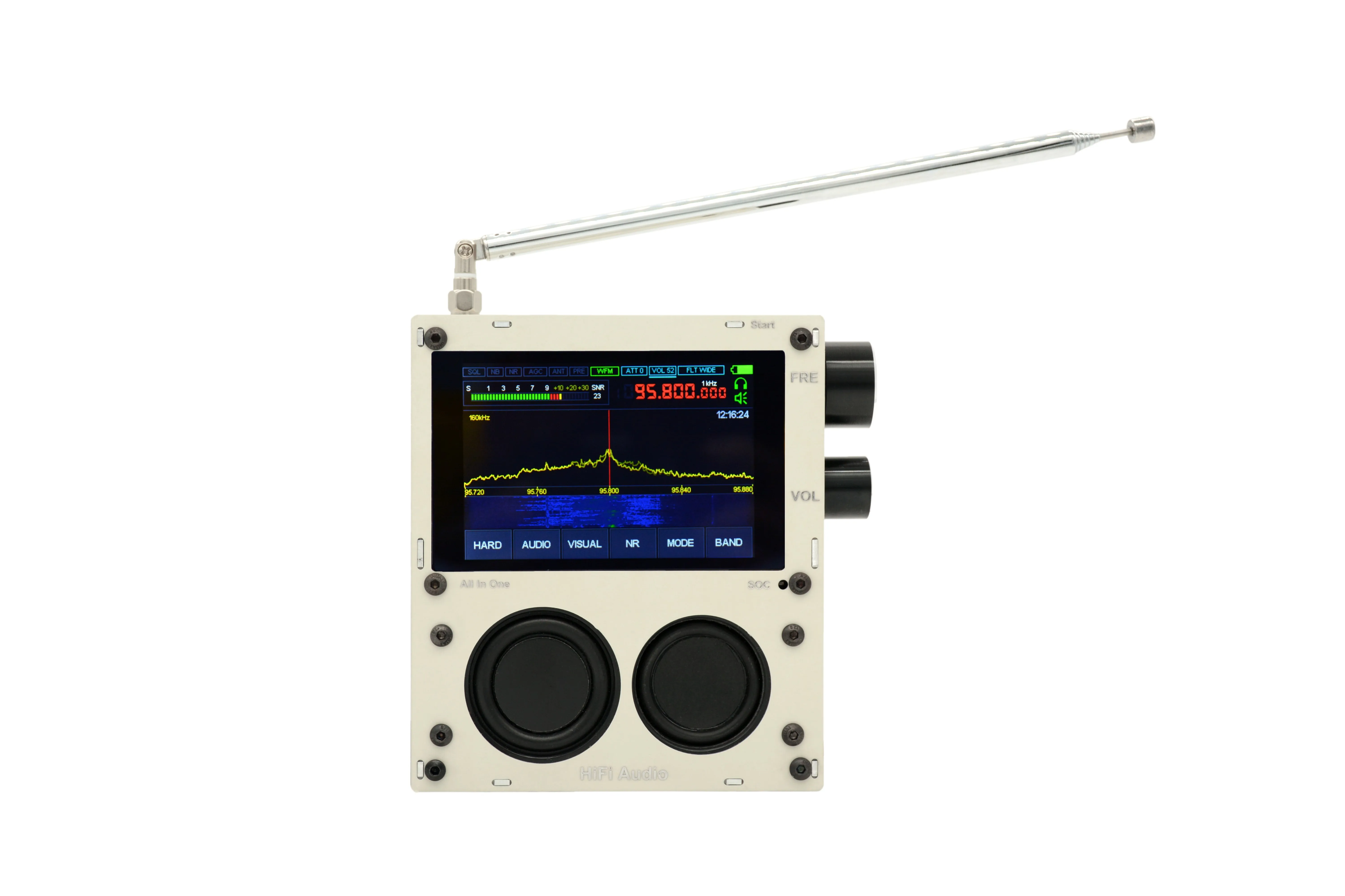 Регистр 1.10D 50K-2 ГГц malid DSP SDR коротковолновый радиоприемник HF FM AM SSB NFM WFM сенсорный