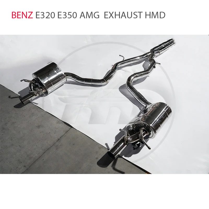 

HMD Stainless Steel Exhaust System Manifold for Mercedes Benz E320 E350 3.0T Auto Replacement Parts Custom Valve Muffler for Car