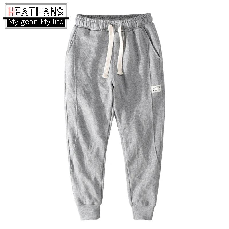 

Spring Autumn New Men's Sports Pants Korean Harajuku Casual Sweatpants High Quality Loose Bundle Feet Loose Mens Nine-point Pant