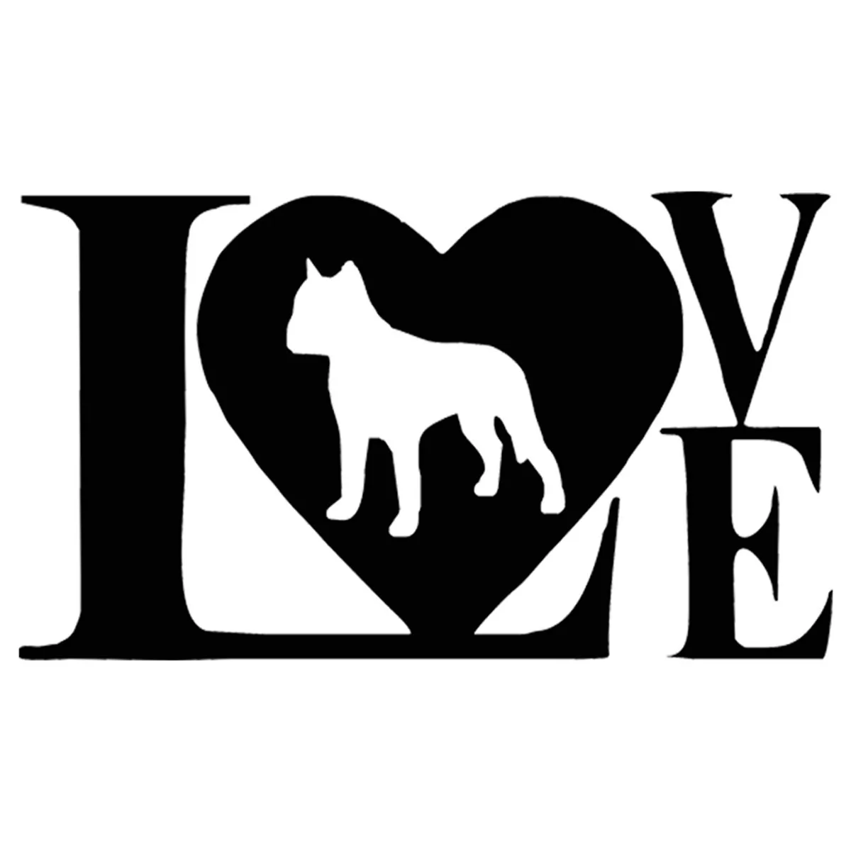

Classic Design Beloved Dog Fashion Boutique Color Car Stickers PVC High-quality Bumper Body Exquisite Decorate Decal KK16*9cm