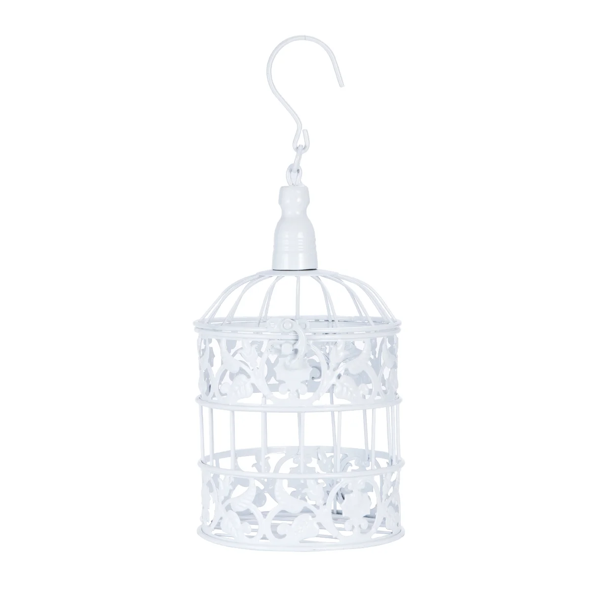 

1 pc Bird Cage Metal Decorative European Style White Home Decoration for Party