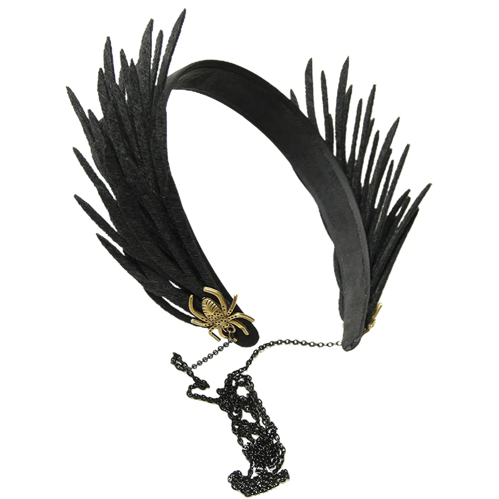 

Halloween Headband Party Headdress Headbands Aldult Halloweens Hair Accessories Adult Metal Spider