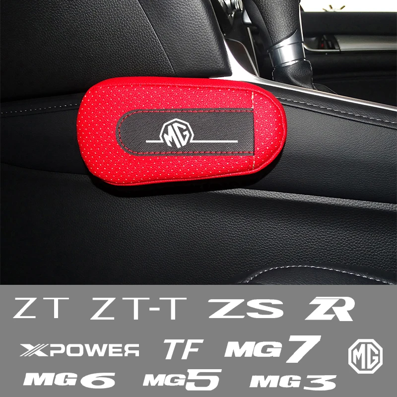 

Car soft leather leg pads knee pads seat support Accessories For Morris Garages MG 3 6 5 7 GS GT HS Car styling Accessories