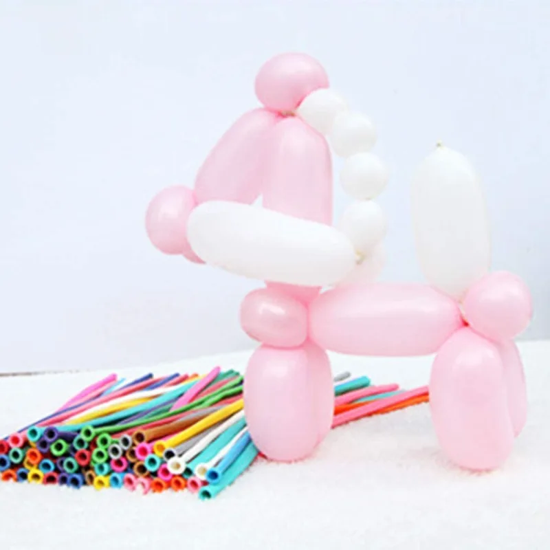 

Long Balloons Party DIY Decor Latex Macaron Candy Birthday Magic Twisting Multi Color Shiny Chrome Globos