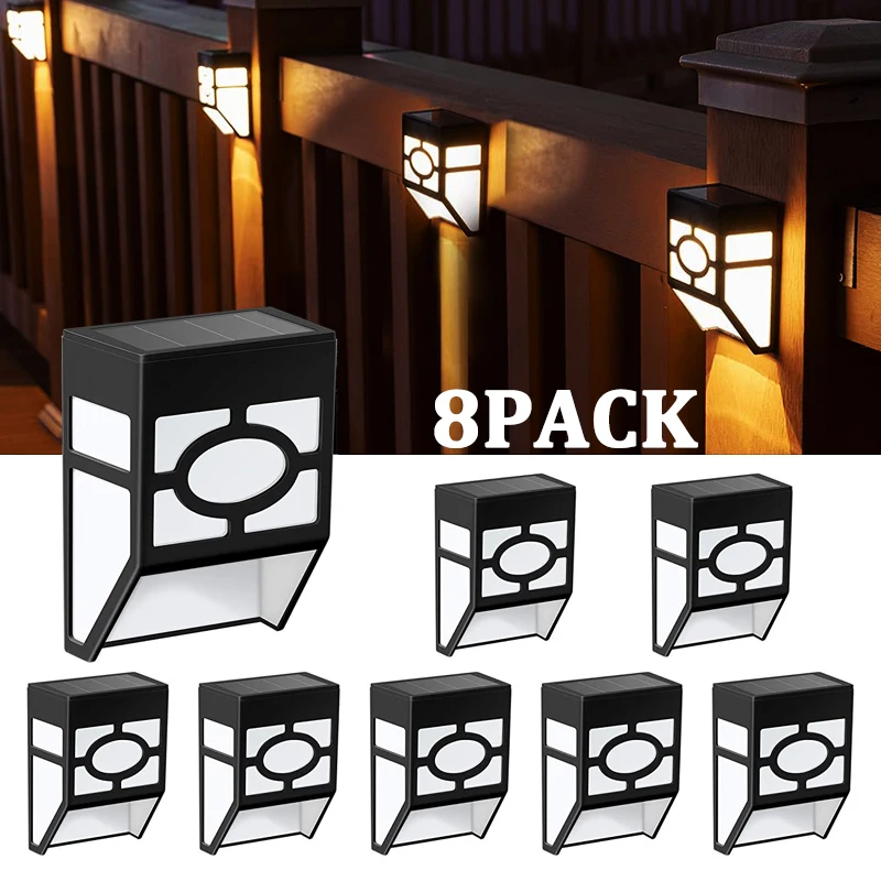 

Mount Fence Post Solar Lighting Garden Decorative Led Lights Waterproof Lights Wall Outdoor Step Deck
