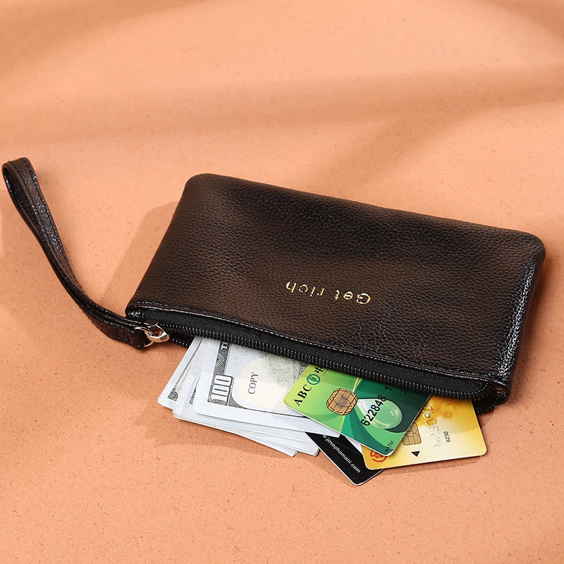 Женские винтажные кожаные кошельки для женщин монеты маленький молнией деньги сумки держатель карт ключевое кольцо сумочка женский клатч.