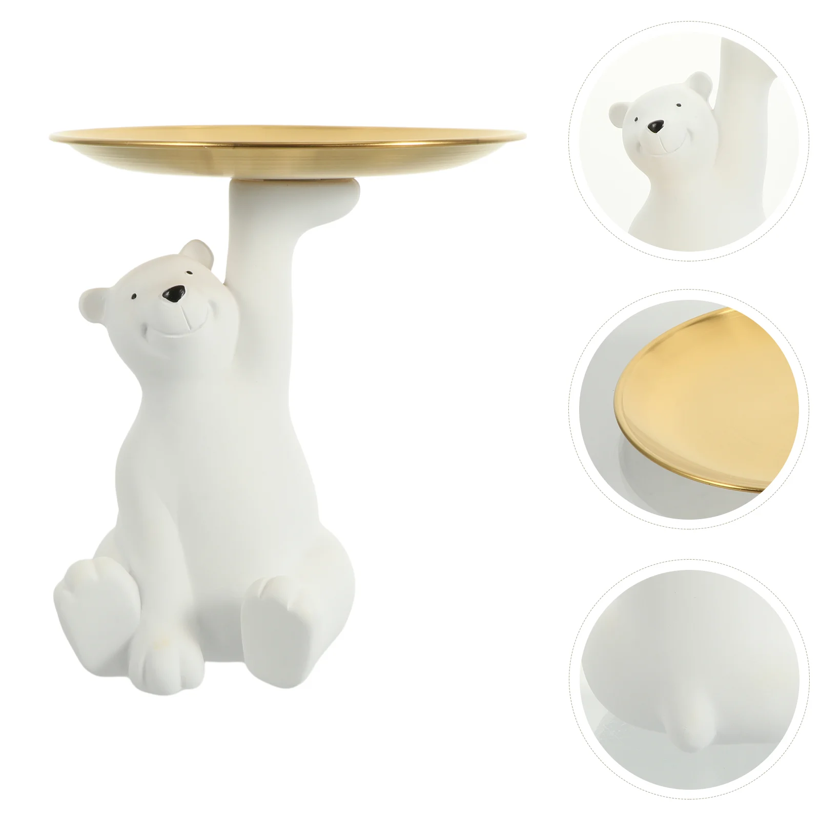 

Tray Organizer Plate Resin Statue Holder Key Storage Ring Entryway Animal Dish Ornament Figurine Sculpture Keys Decor Item Small