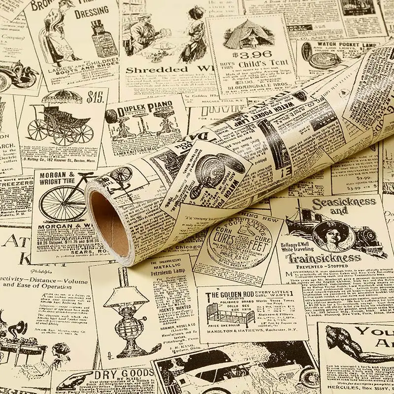 

Европейская ретро настенная бумага s новостная бумажная лента с узором в виде замка настенное украшение бумага для рабочего стола Кабинета ...