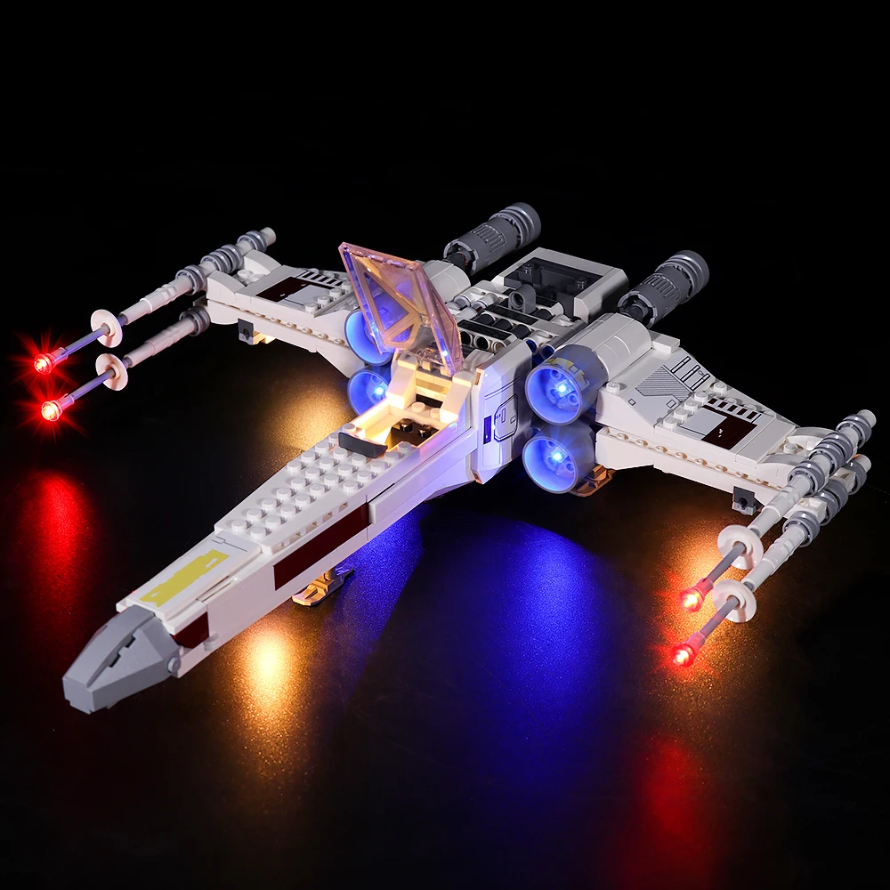 

LED Light For 75301 Luke Skywalker’s X-Wing Fighter Building Blocks Lighting Toys Only Lamp+Battery Box(Not ​Include the Model)