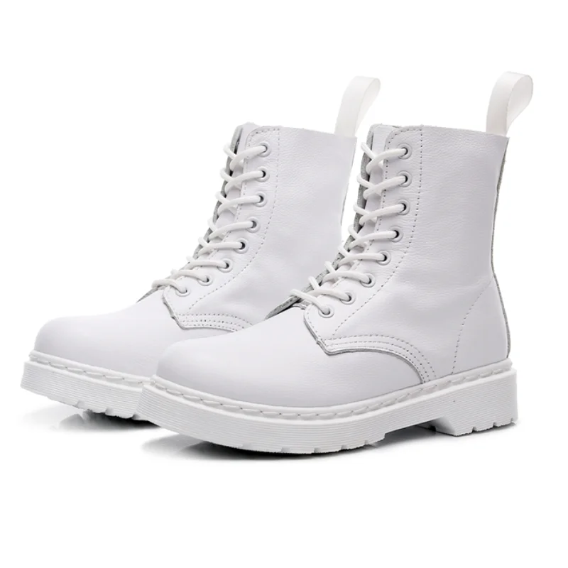 

1460 All Colors Couples Women Boots Leather Lace Up Ladies Ankle Boots Female Ankle Boots Woman Shoe Fashion Big Size 35-46