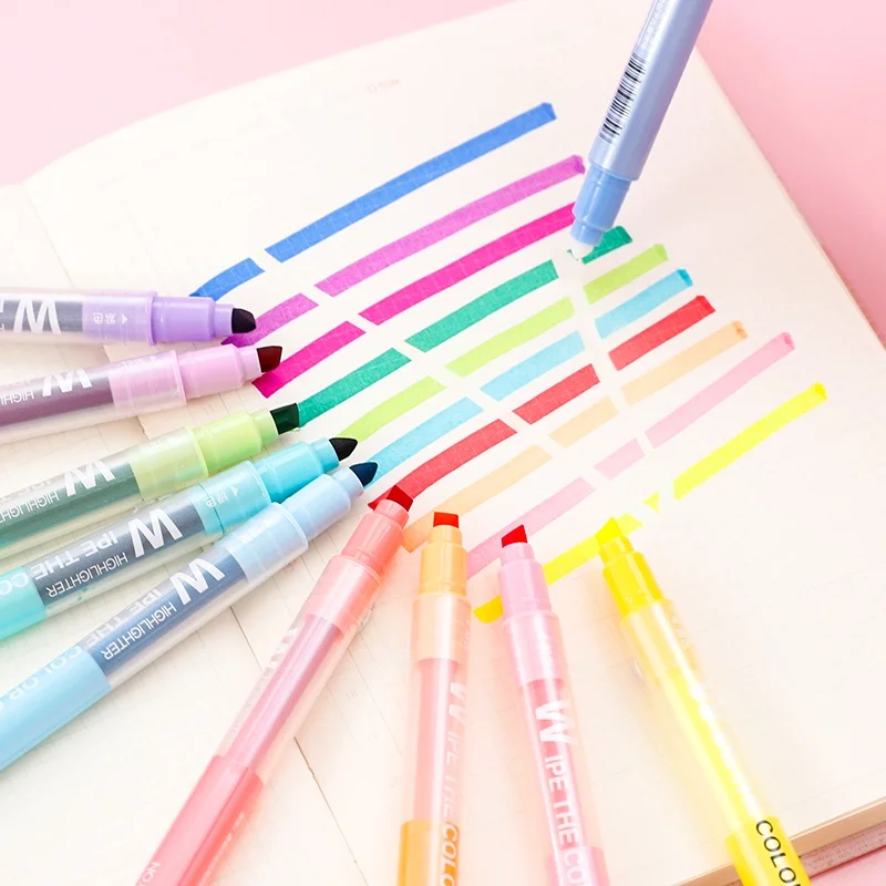 Highlighter маркеры пастельные. Mildliner highlighters пастельные. Copic markers 358. постельные фломастеры. текстовыделители 6 шт/наб dh 700c-6.