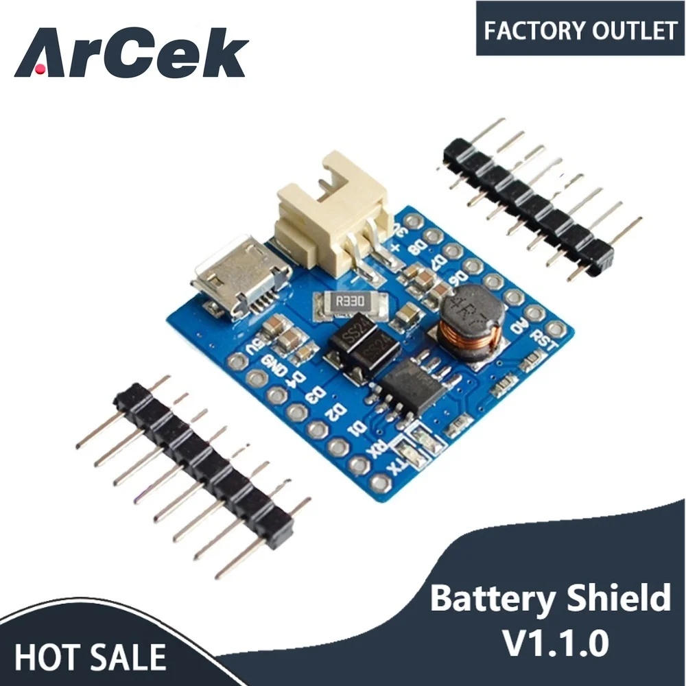 

Защита аккумулятора V1.1.0 для D1 mini, зарядка и усиление литиевого аккумулятора