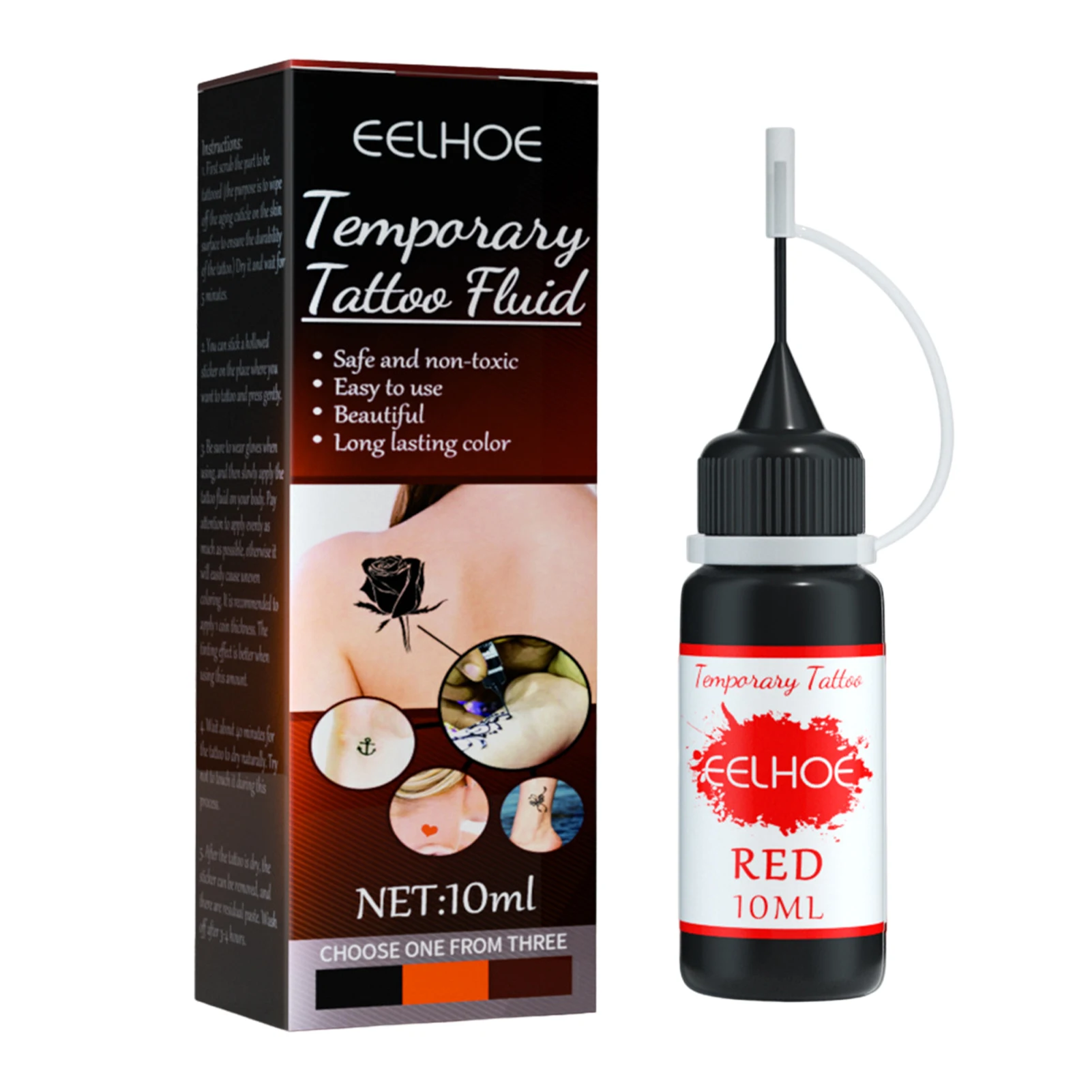 

2022 New Temporary Tattoo Liquid 10ml Tattoo Paste For DIY Temporary Tattoo Sticker Body Paint