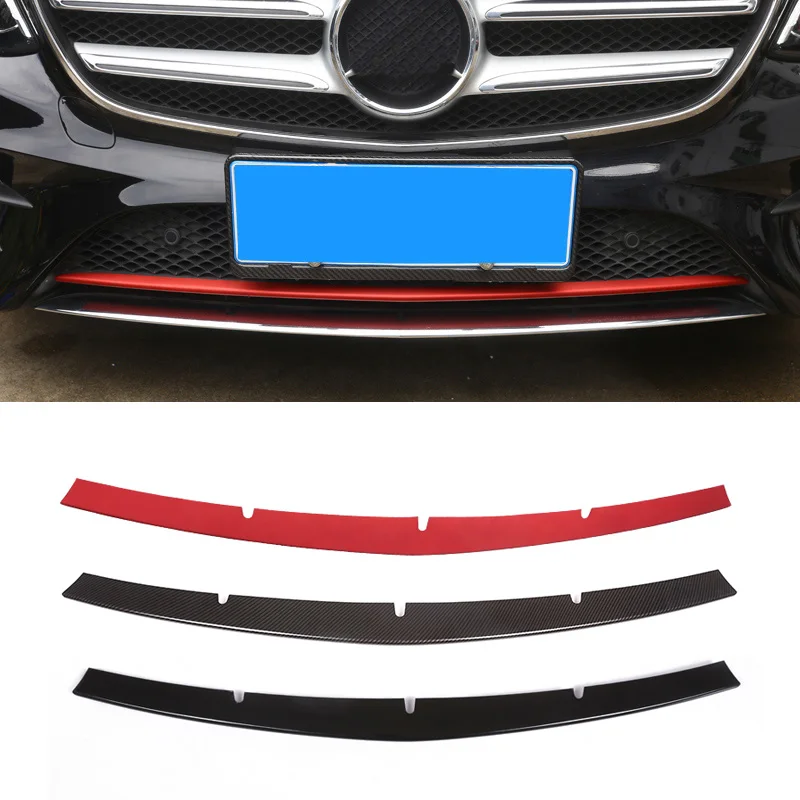 

For Mercedes-Benz E Class W213 2017-2020 Car Front Bumper Cover Trim Front Lip Decorate Strip Auto Accessories