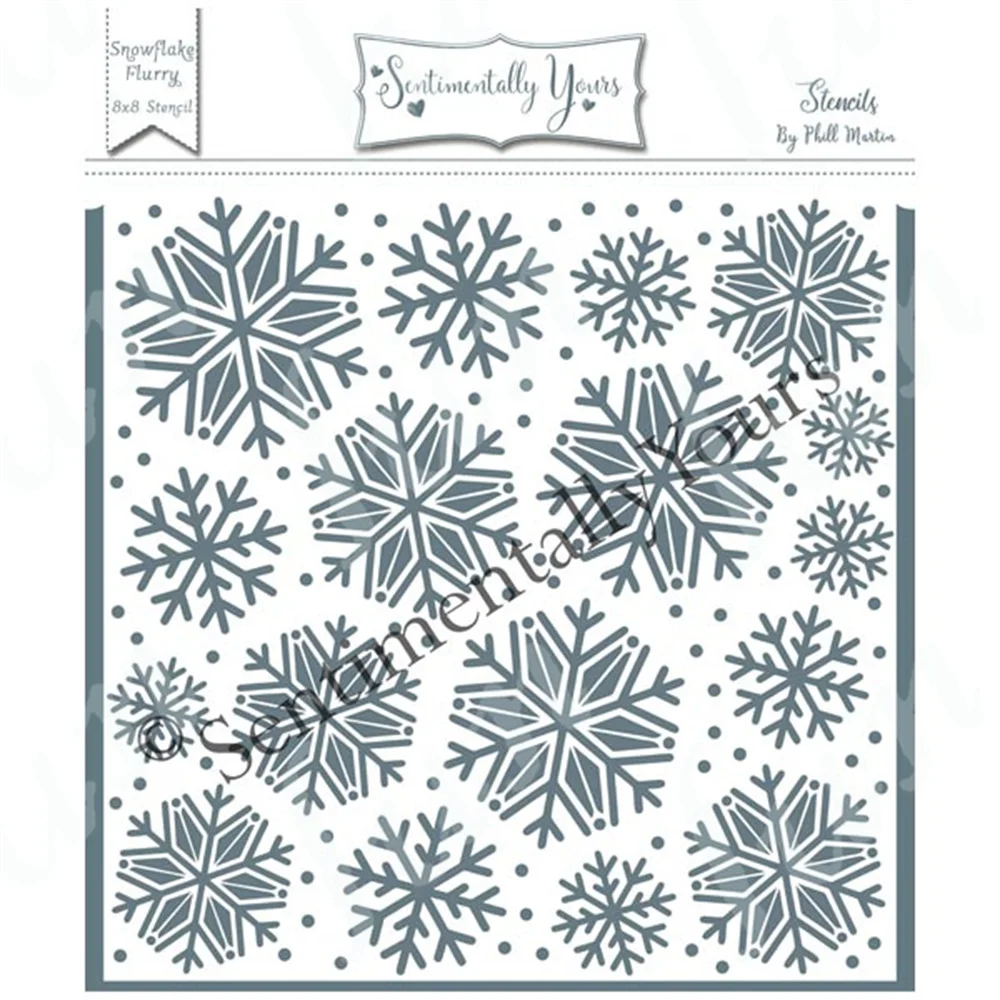 Металлические штампы-трафареты снежинки