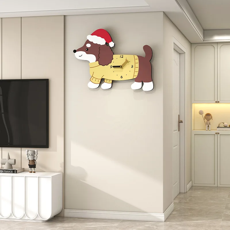 Креативные часы для собак бесшумное украшение