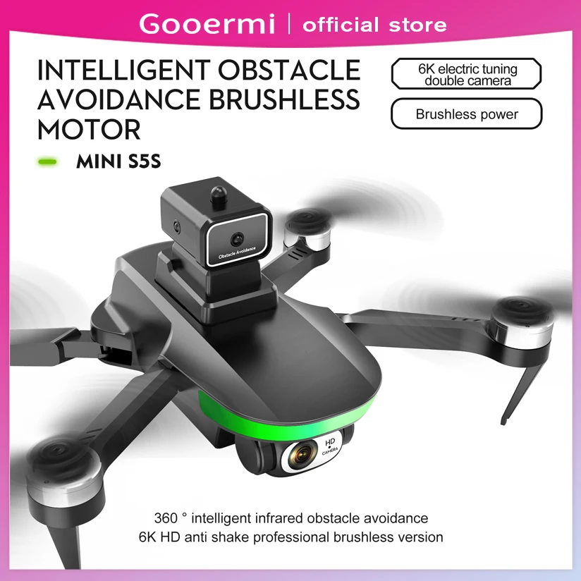 

LS-S5S Drones 6K ESC Dual Cameras Brushless Motor Real Time Transmission Optical Flow Positioning