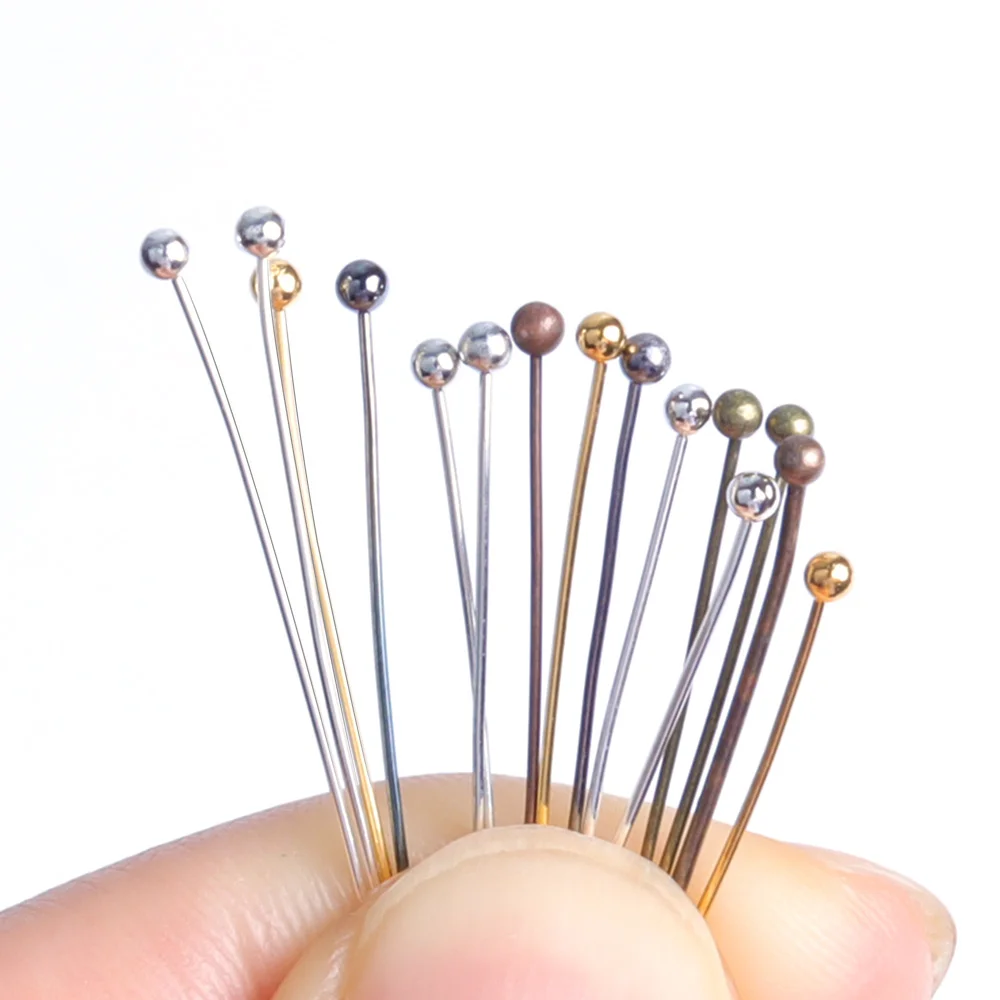 

Иглы с головкой из нержавеющей стали для изготовления ювелирных изделий «сделай сам», 600 шт., 30 мм, 40 мм, 50 мм