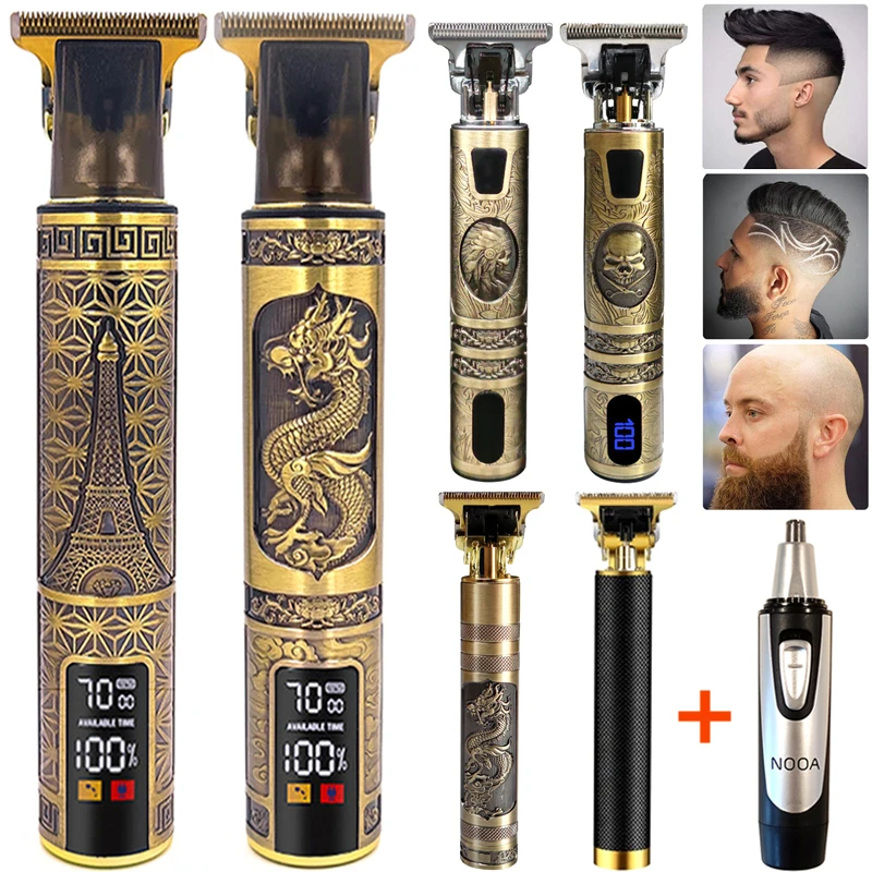 

Clipper Electric Hair Trimmer Professional Ear and Nose Trimmer USB Rechargeable Hair Clippers Men's Razor Cordless Beard Shaver