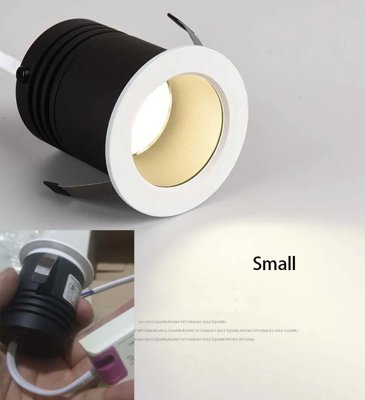 

Small LED Down Lights Tiny Anti-Glare Dimmable Ceiling Spot Light 3W5W7W9W Ceiling Downlight recessed lamp Deep Surface Foyer