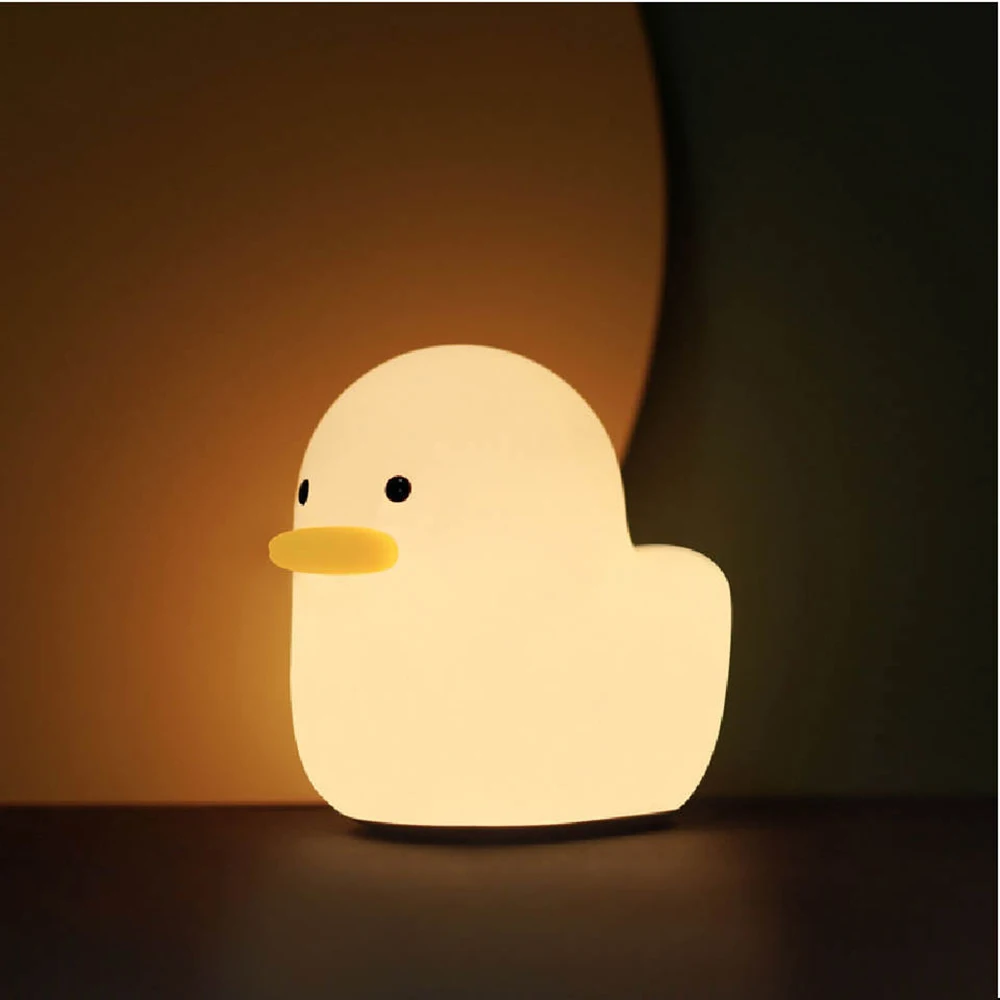 Home Lamps Decor USB Rechargeable Bettery Bedside Touch Sensor Silicone Lamp LED Baby Night Light for Kids