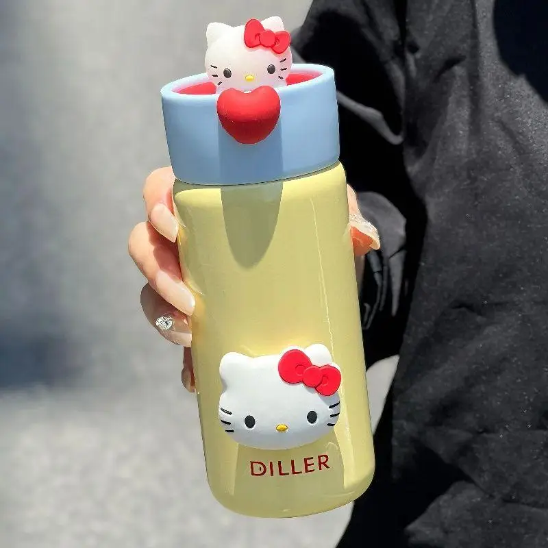 Горячая Sanrios 280 мл Sus 316 студенческая термочашка Kawaii Hello Kitty милая портативная чашка