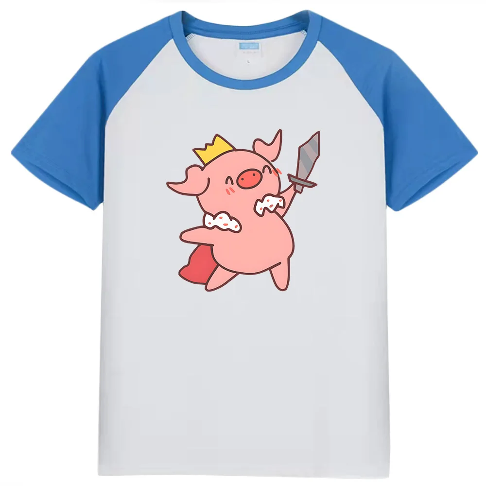 

Футболка Technoblade Never Dies Kawaii Girls, футболка Dream SMP Hot Game Print, детская повседневная футболка с коротким рукавом для мальчиков, 100% хлопок
