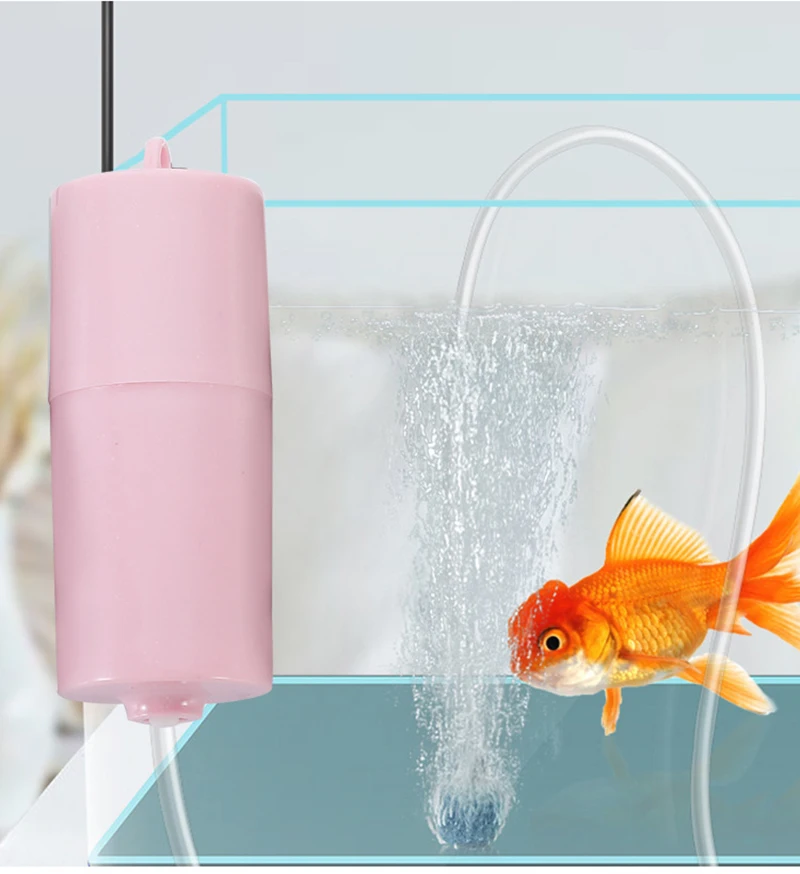 Портативный мини-кислородный насос с микро-USB для аквариума рыб домашнего